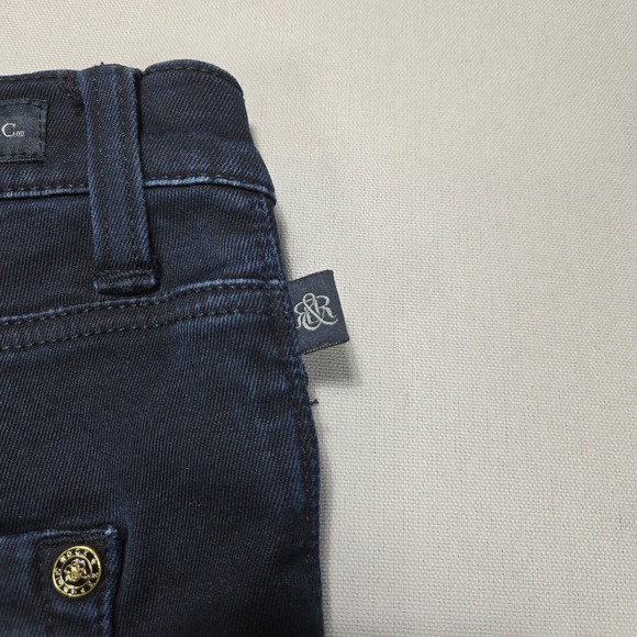 Rock & Republic Kashmiere Skinny Jeans Dark Wash Gold Hardware Womens 12 M - Picture 8 of 15